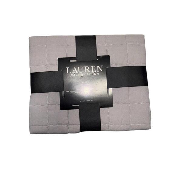Ralph Lauren Other - NEW Ralph Lauren ASHER Euro Sham Quilted 26" x 26" Gray 100% Cotton